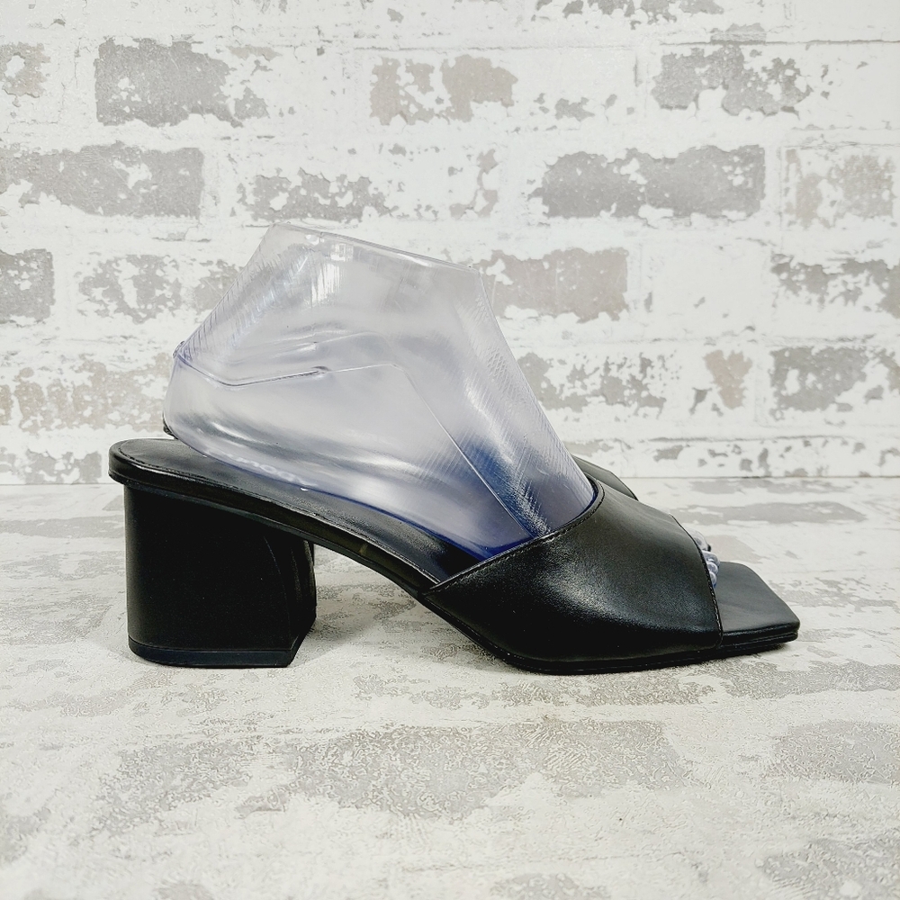 Abound Black Slide Block Heel Sandals - Picture 6 of 10